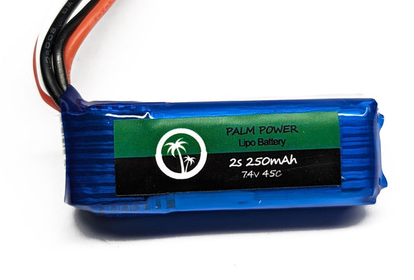 Palm Power 2S 250mAh 45C Lipo Battery