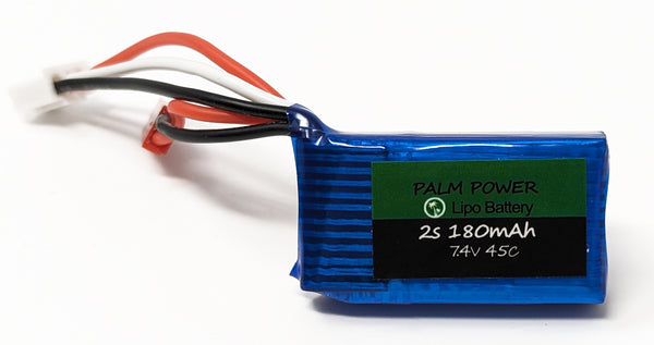 Palm Power 2S 180mAh 45C Lipo Battery