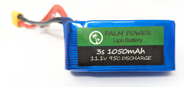 Palm Power 3S 1050mAh 95C Lipo Battery