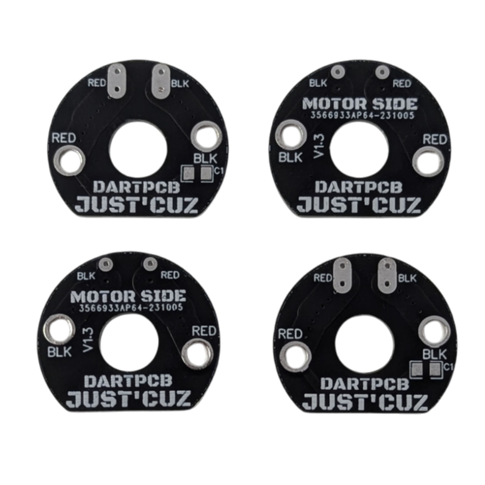 DartBox Motor Breakout PCB, Four (4) Pack