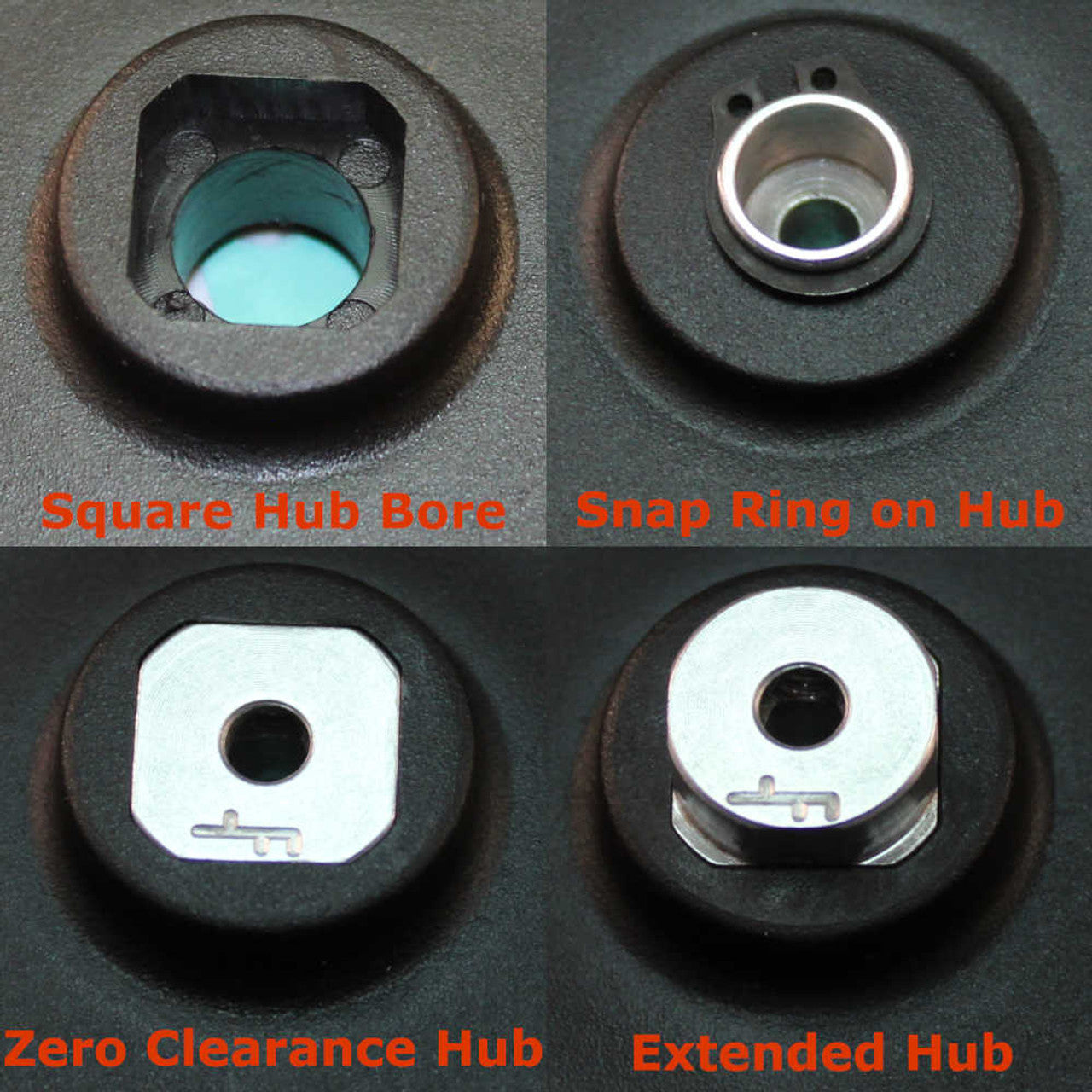 BaneBots T61 Wheel, 1-1/8" x 0.6", Hub Mount, 40A, Orange