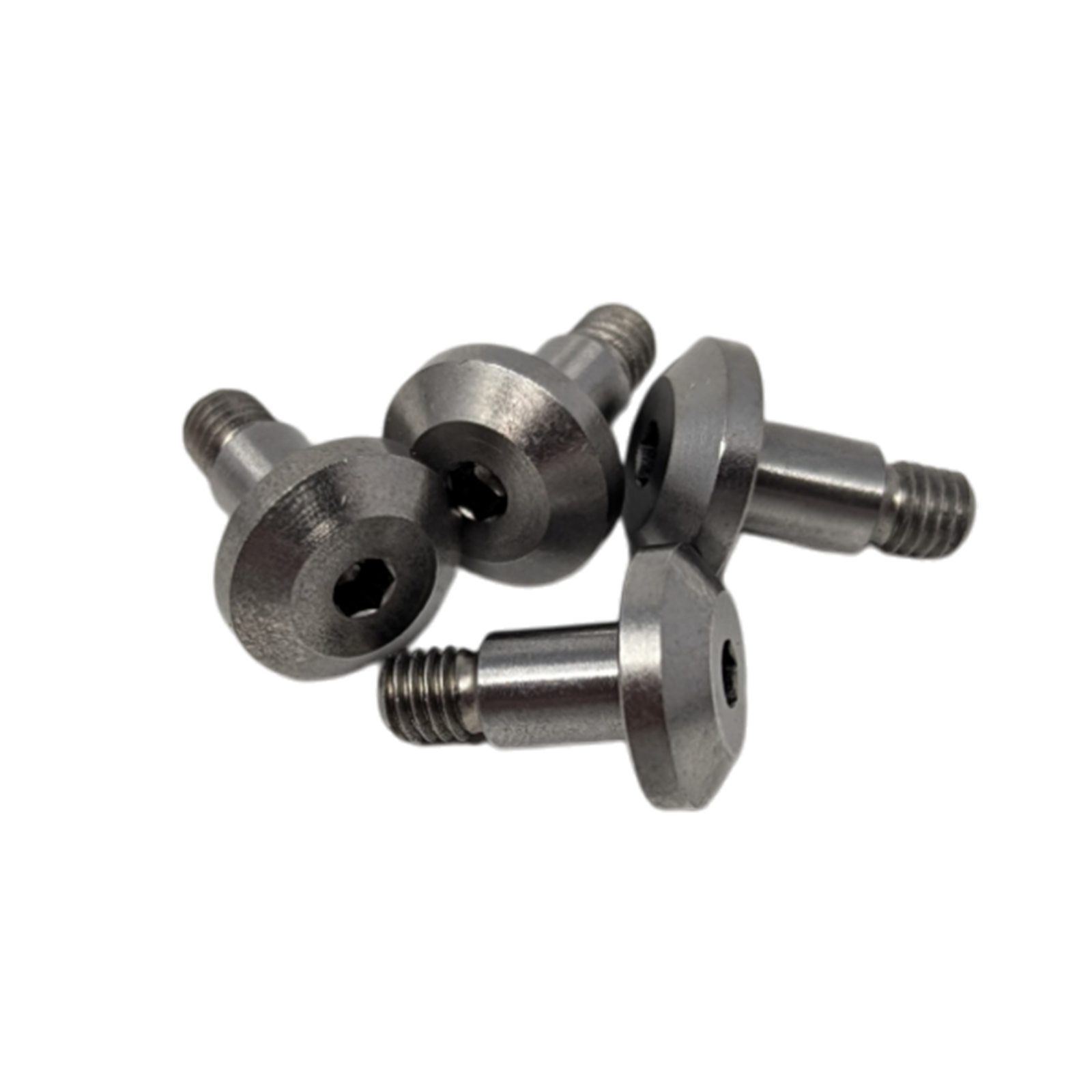 Flanged Head 6mm x 8mm Alloy Steel Shoulder Bolts, 4 Pack for JCR-4935 Brushless Motor