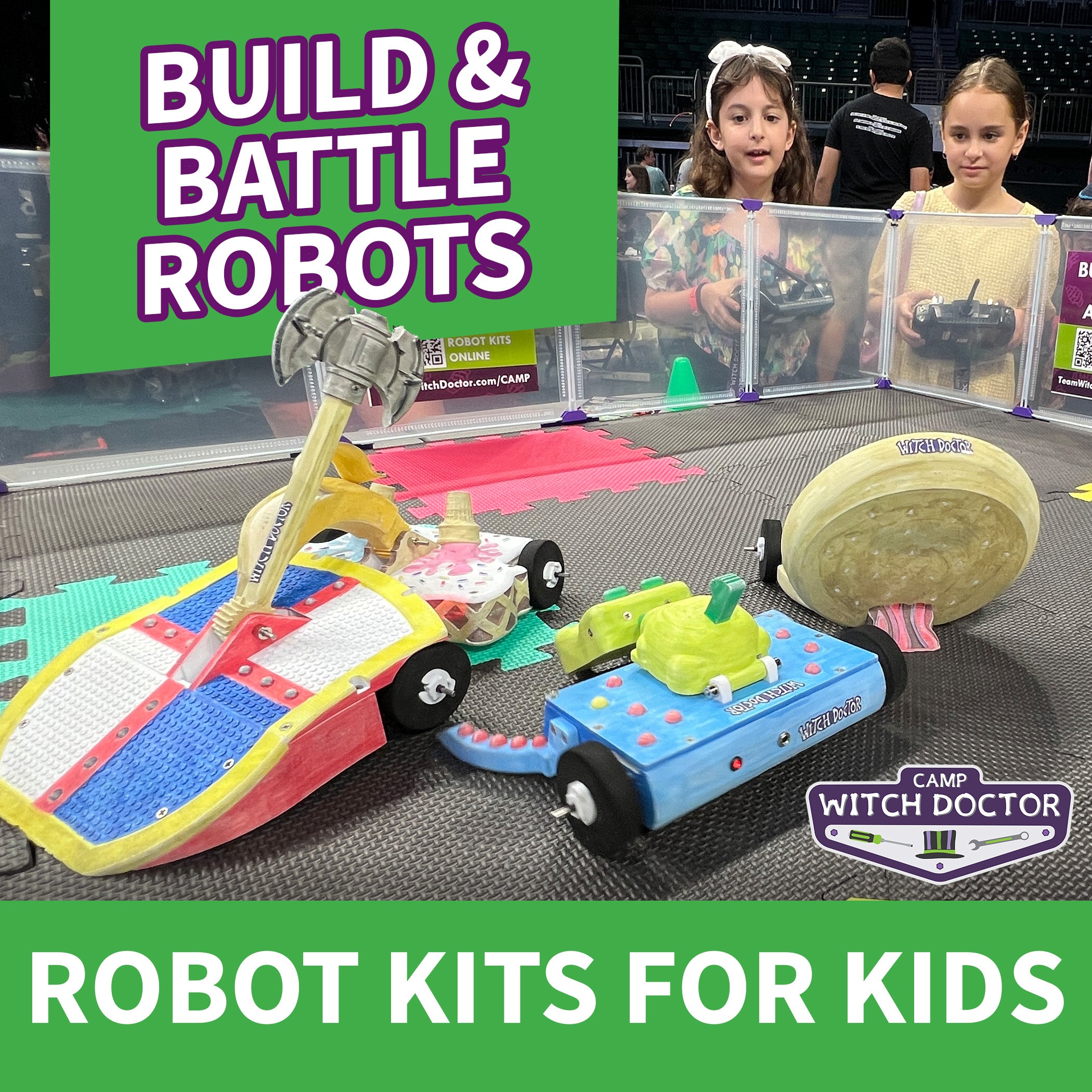 Build and Battle Robot Kits by Camp Witch Doctor