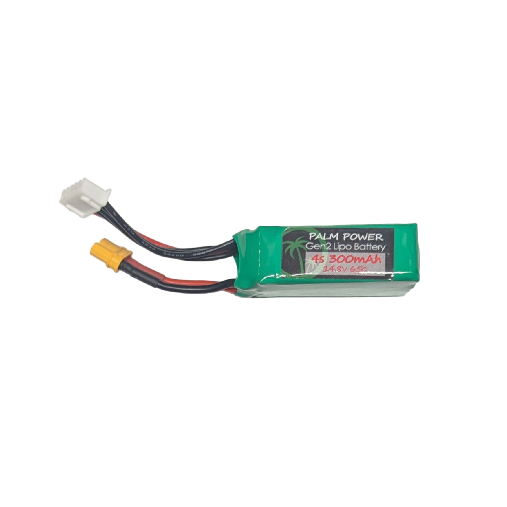 Palm Power 4S 300mAh XT30 Gen2 65C Lipo Battery