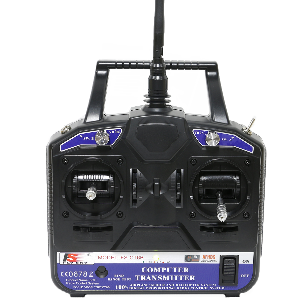 FlySky CT6B/T6A 2.4GHz 6-Channel Transmitter with Receiver (AFHDS)