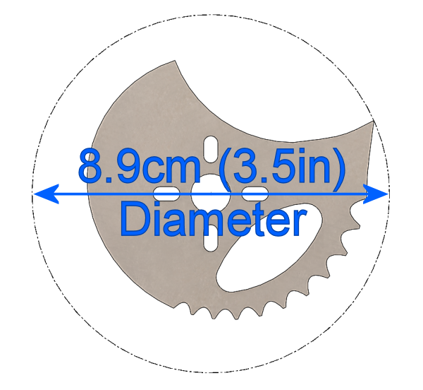 FingerTech 3.5inch x 3mm Asymmetric Titanium Disc