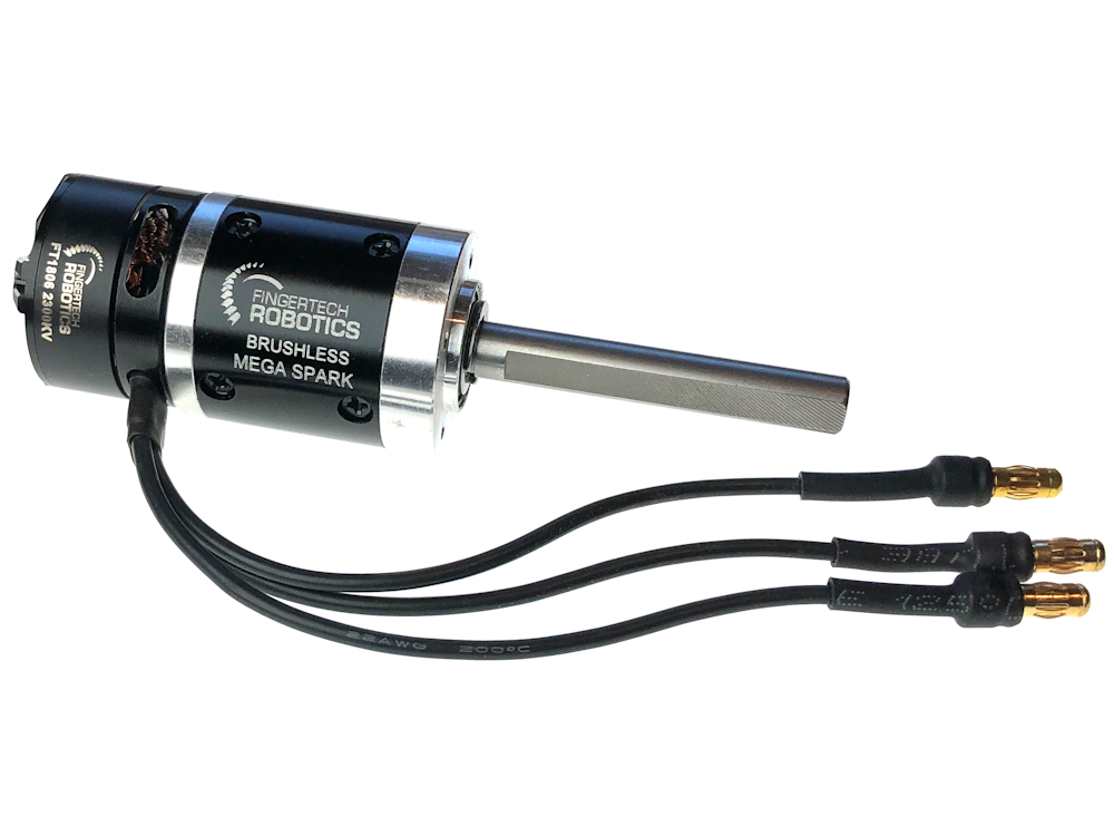 FingerTech Brushless Mega Spark (1500kv) - 24mm Premium Planetary Gearmotor