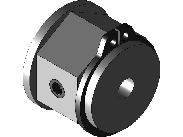 BaneBots T40 Hub, 4mm shaft, 1 Wide