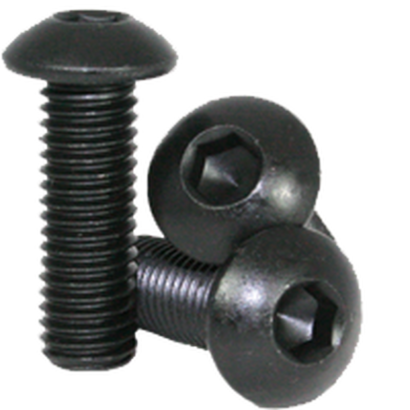 4-40 x 7/16" Button Socket Cap Screws - Black Oxide (25 Pack) - Palm Beach Beater Spares