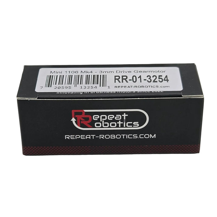 Repeat Robotics "Mini" 16mm Brushless Planetary Motor Mk4.1, 3mm Shaft
