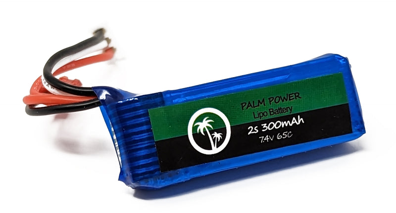 Palm Power 2S 300mAh 65C Lipo Battery