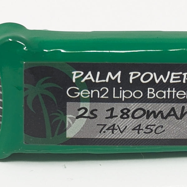 Palm Power 2S 180mAh Gen2 45C Lipo Battery