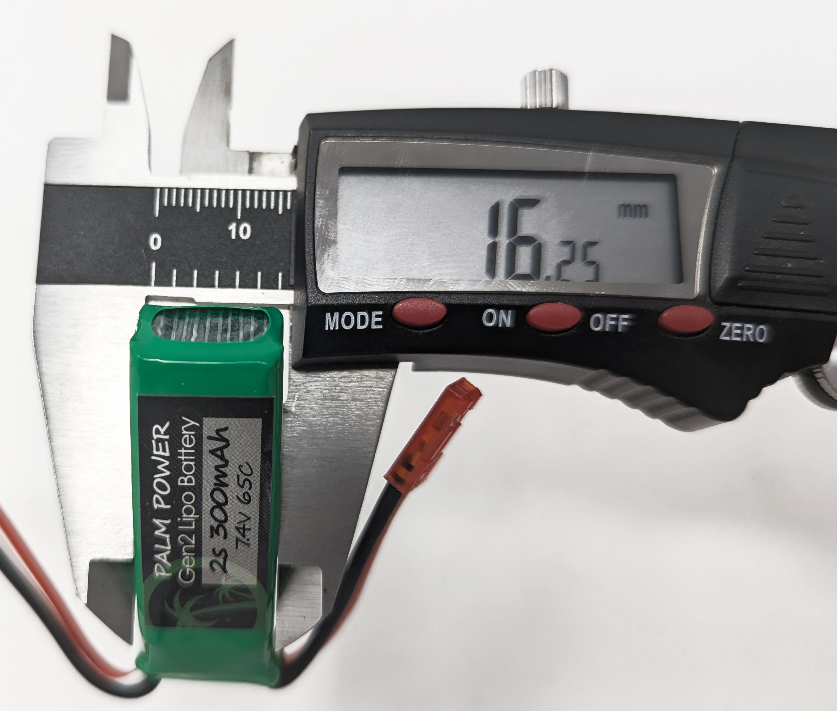 Palm Power 2S 300mAh Gen2 65C Lipo Battery