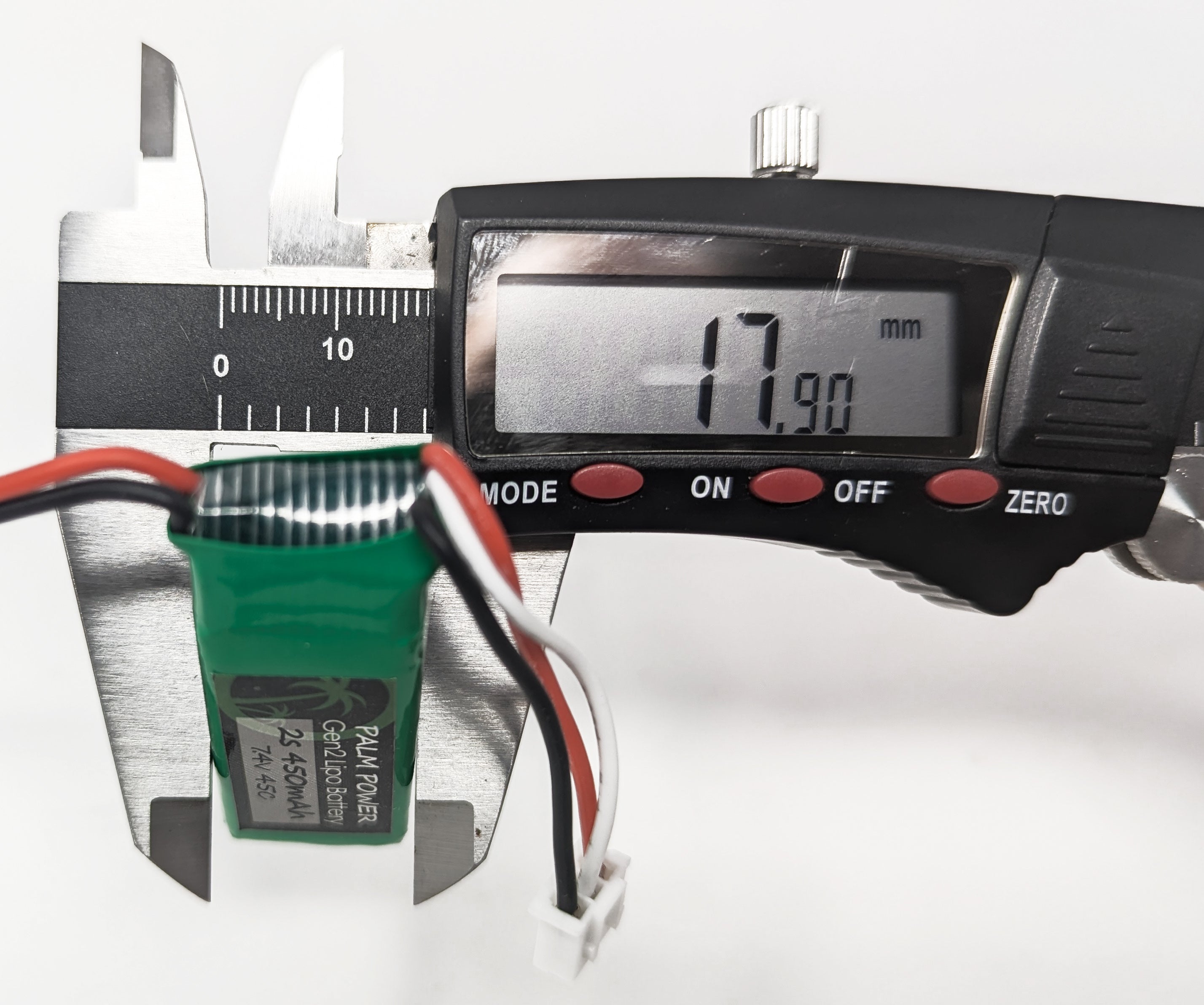 Palm Power 2S 450mAh Gen2 45C Lipo Battery