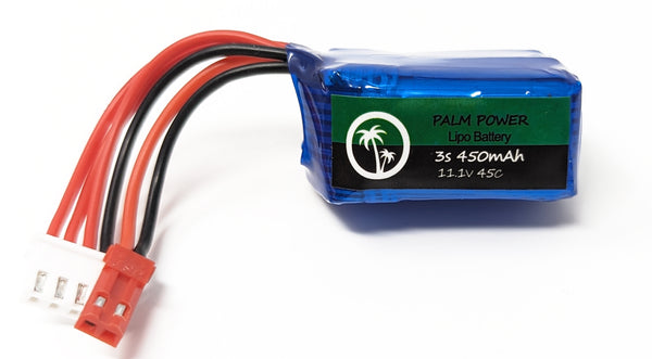 Palm Power 3S 450mAh 45C Lipo Battery