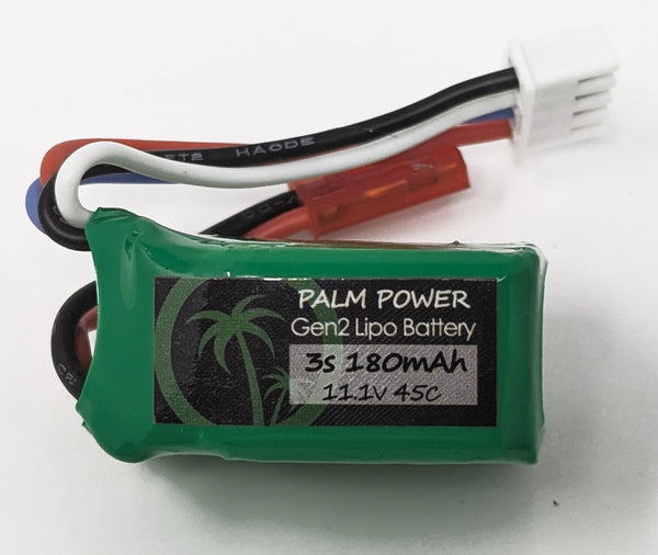 Palm Power 3S 180mAh Gen2 45C Lipo Battery