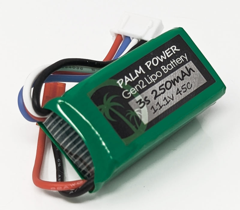 Palm Power Gen2 3S 250mAh 45C Lipo Battery