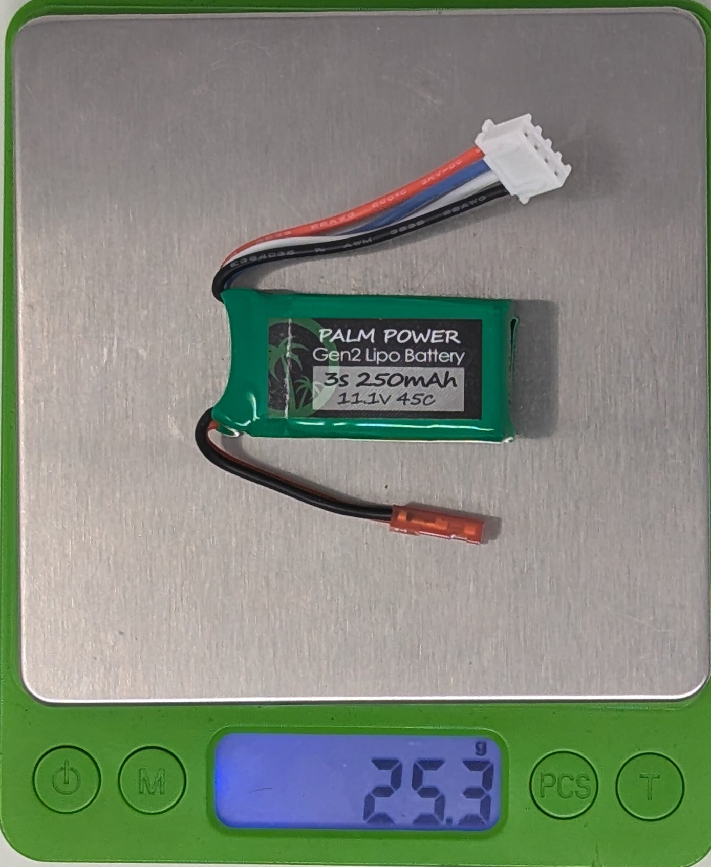 Palm Power 3S 250mAh Gen2 45C Lipo Battery