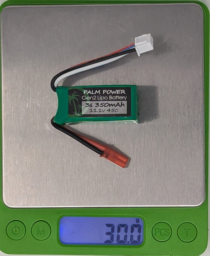 Palm Power Gen2 3S 350mAh 45C Lipo Battery