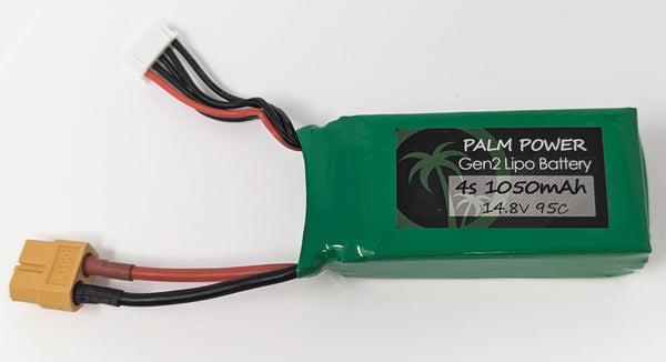 Palm Power Gen2 4S 1050mAh 95C Lipo Battery