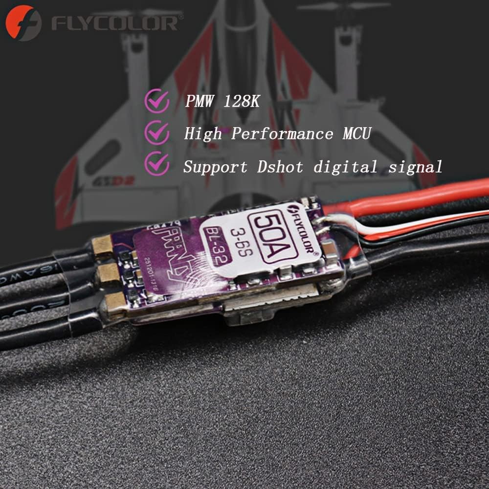 Flycolor Francy 2 50A BLHeli_32 3-6S Brushless ESC w/ BEC - CLEARANCE