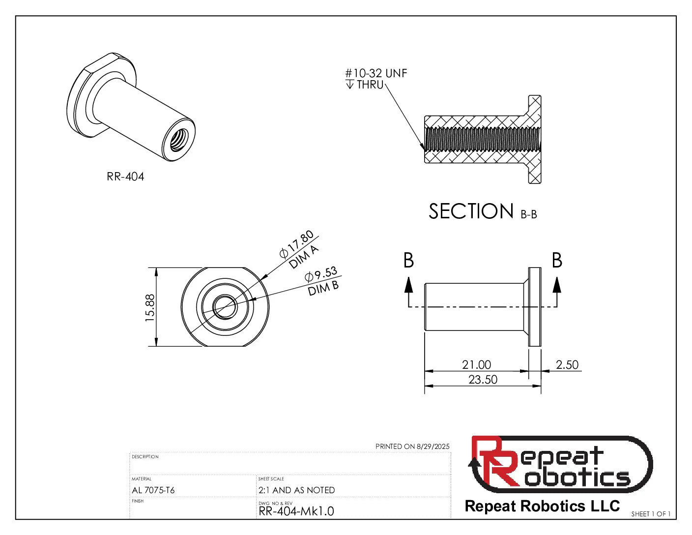 Repeat Robotics Drive Axles MK2 Beetle (2 Pcs) Long, Short or High Load