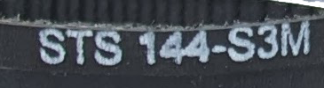 S3M Timing Belt 144mm, 48T, 4mm width