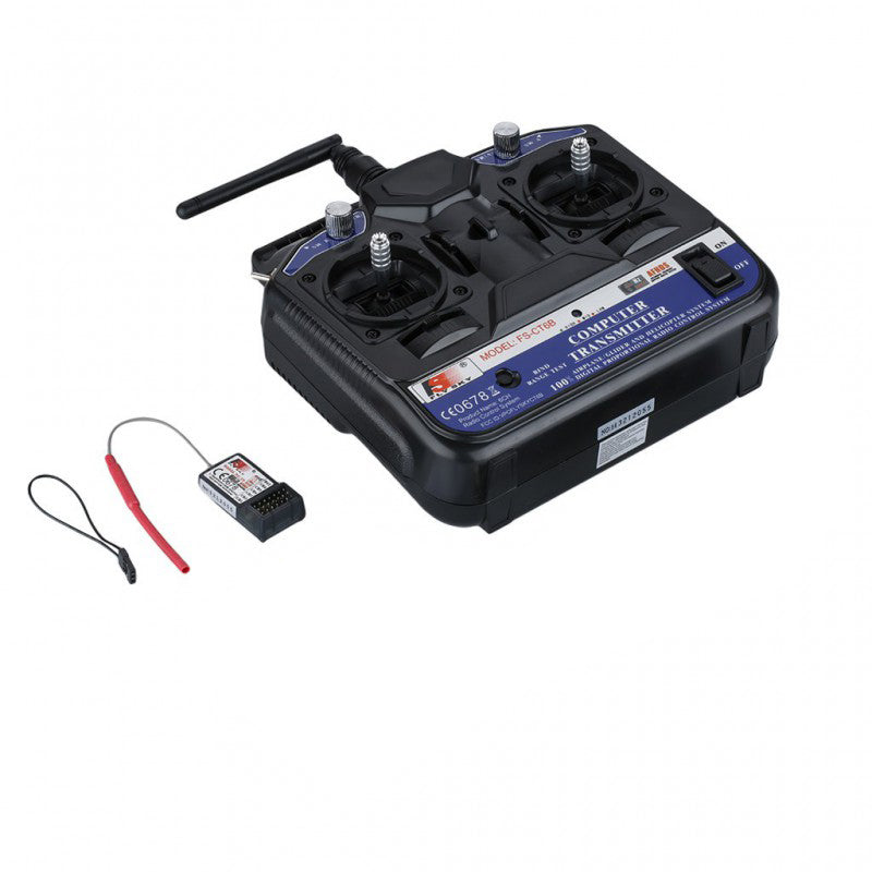 FlySky CT6B/T6A 2.4GHz 6-Channel Transmitter with Receiver (AFHDS)