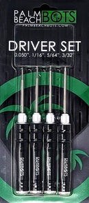 Hex Driver Set for Combat Robots (050, 1/16, 5/64, 3/32)