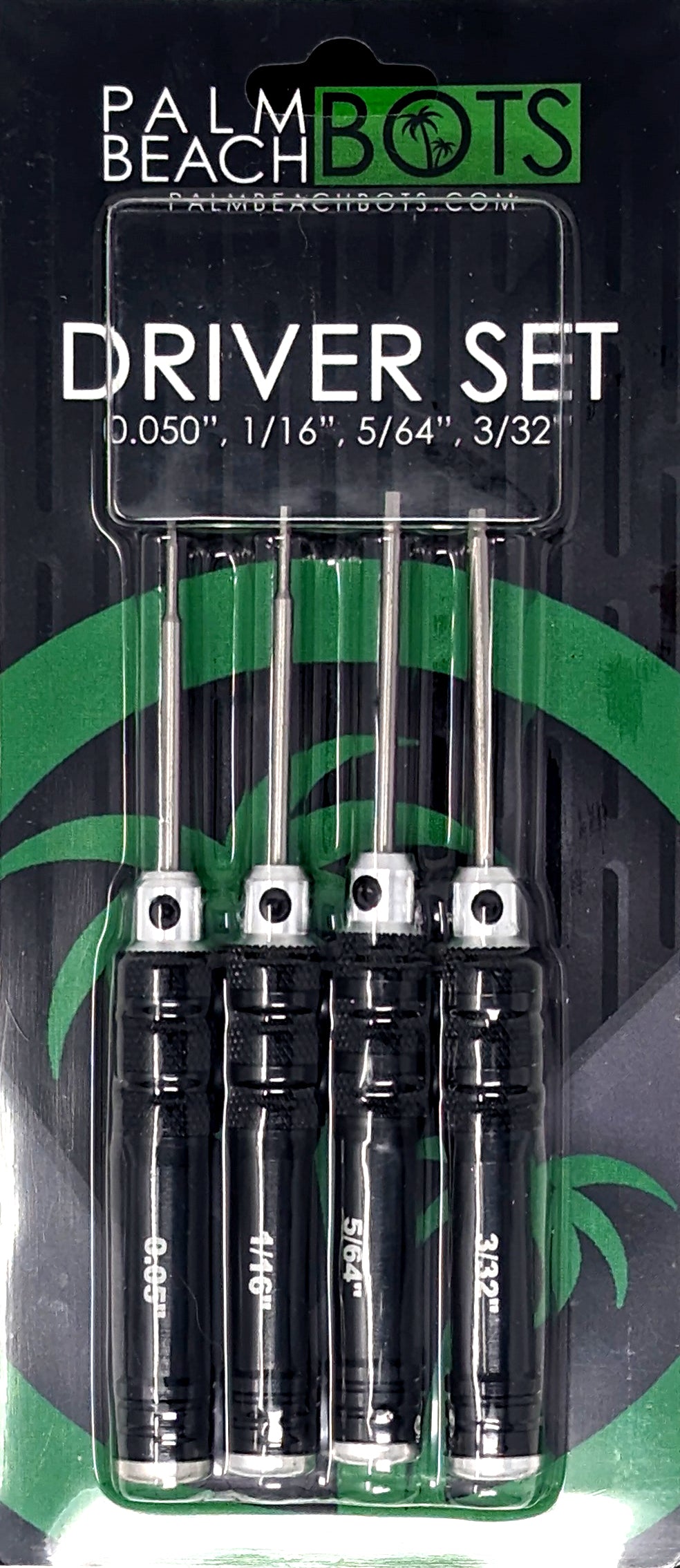 Hex Driver Set for Combat Robots (050, 1/16, 5/64, 3/32)