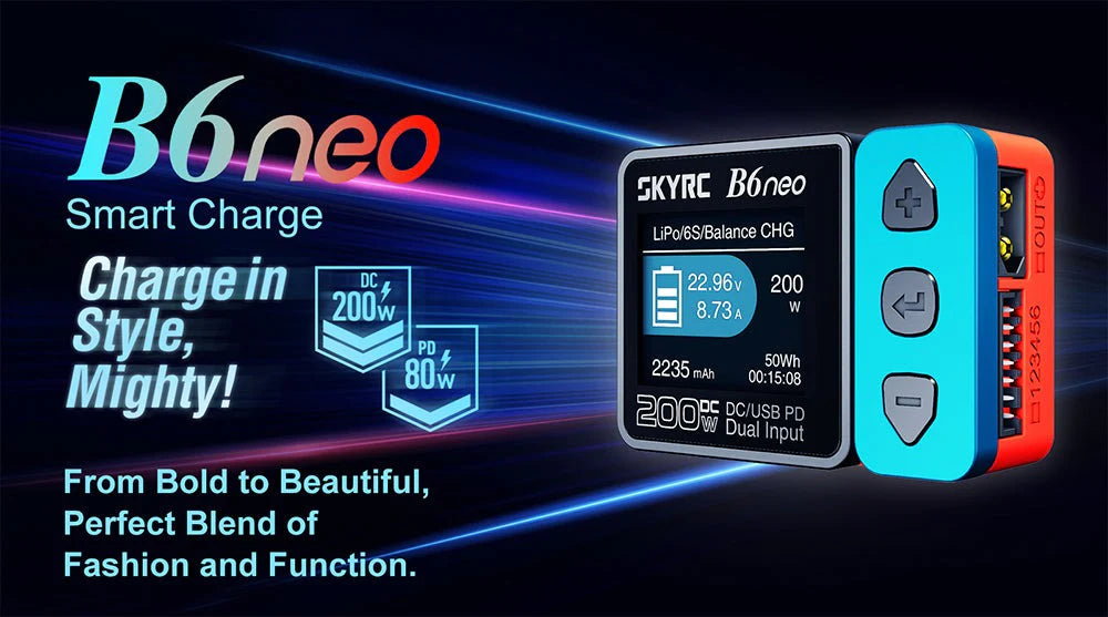 B6 NEO Compact Smart Charger for 1-6S Lipo