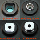 BaneBots T61 Wheel, 1-1/8" x 0.6", Hub Mount, 10A, Yellow