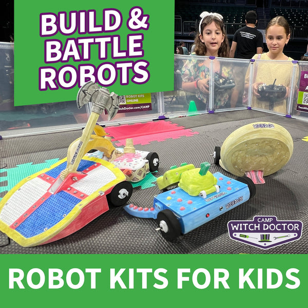 Build and Battle Robot Kits by Camp Witch Doctor