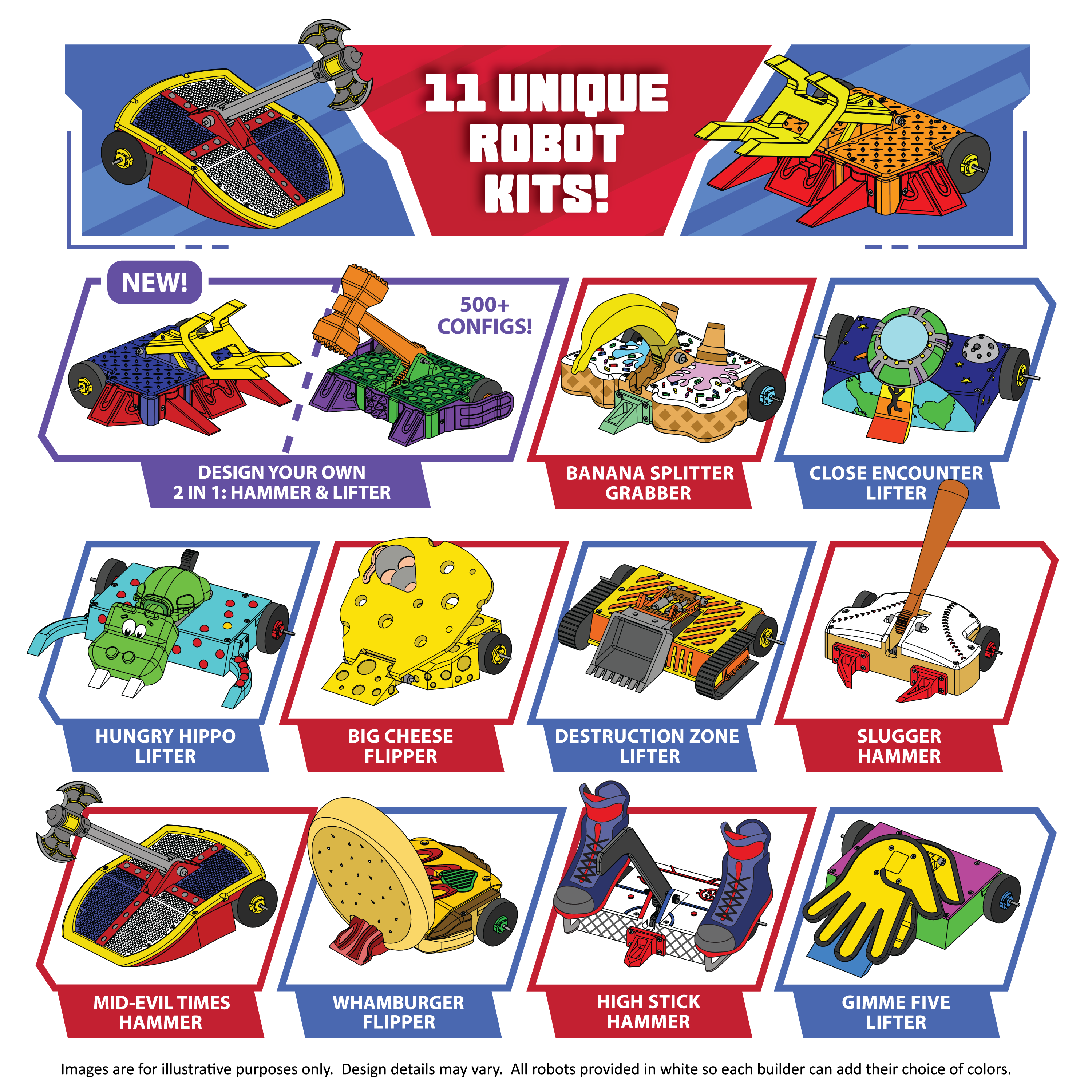 Build and Battle Robot Kits by Camp Witch Doctor