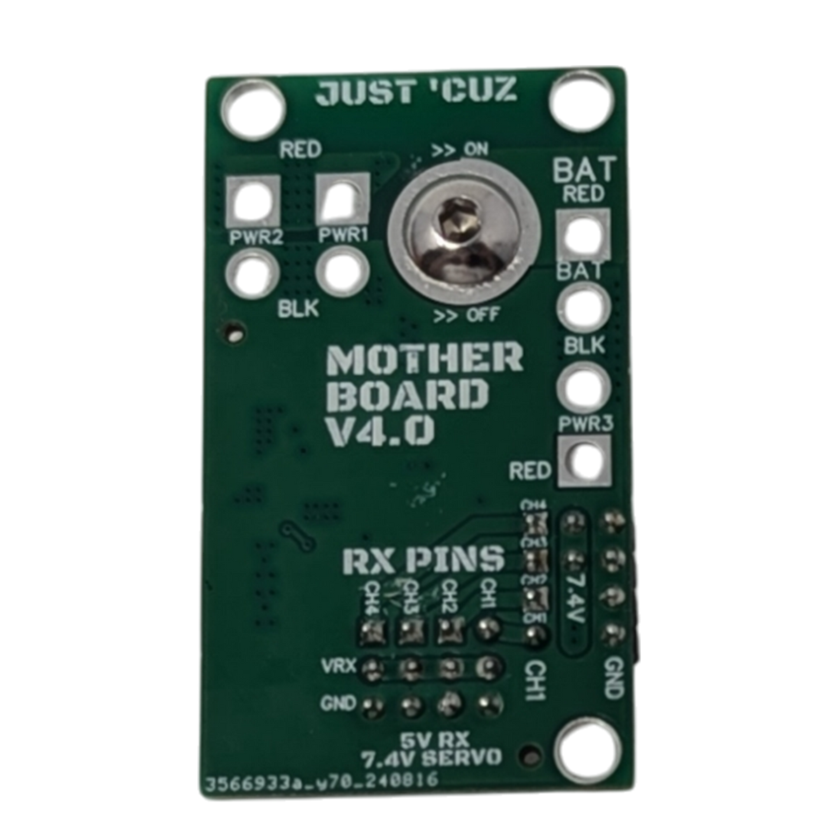 Just 'Cuz Motherboard V4 - Combat Robot Mainboard