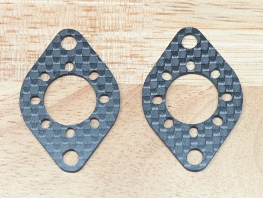 Repeat Max Motor Mounts (Pair) - Carbon Fiber - Fits MegaSparks, Repeat Max & Compact Beetle Drive