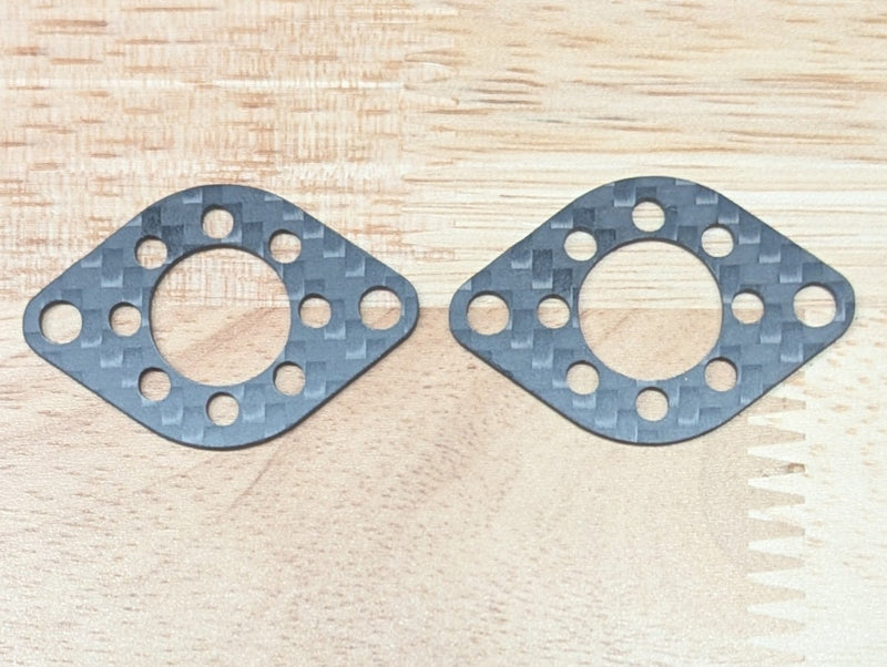 Repeat Max Motor Mounts (Pair) - Carbon Fiber - Fits MegaSparks, Repeat Max & Compact Beetle Drive