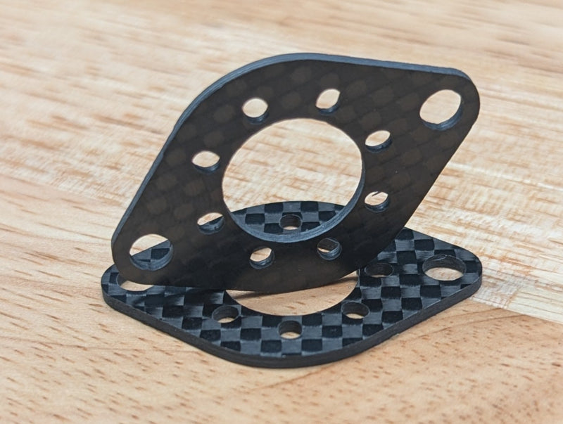 Repeat Max Motor Mounts (Pair) - Carbon Fiber - Fits MegaSparks, Repeat Max & Compact Beetle Drive