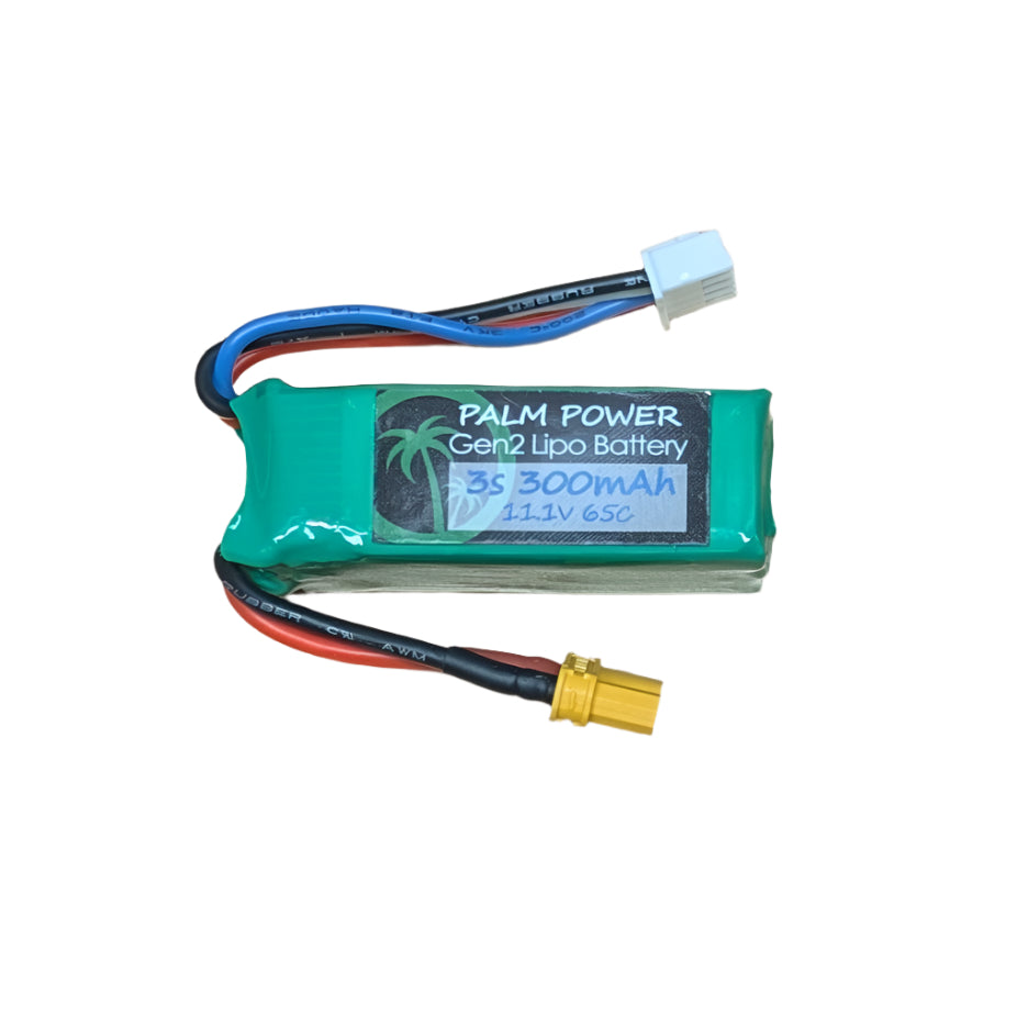 Palm Power 3S 300mAh XT30 Gen2 65C Lipo Battery