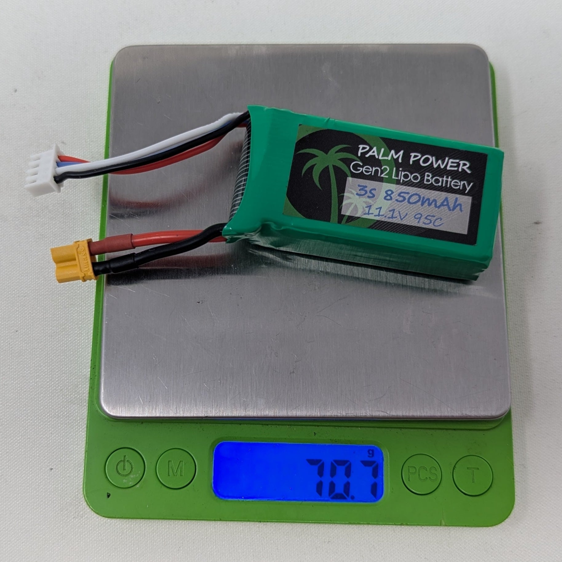 Palm Power 3S 850mAh XT30 Gen2 95C Lipo Battery