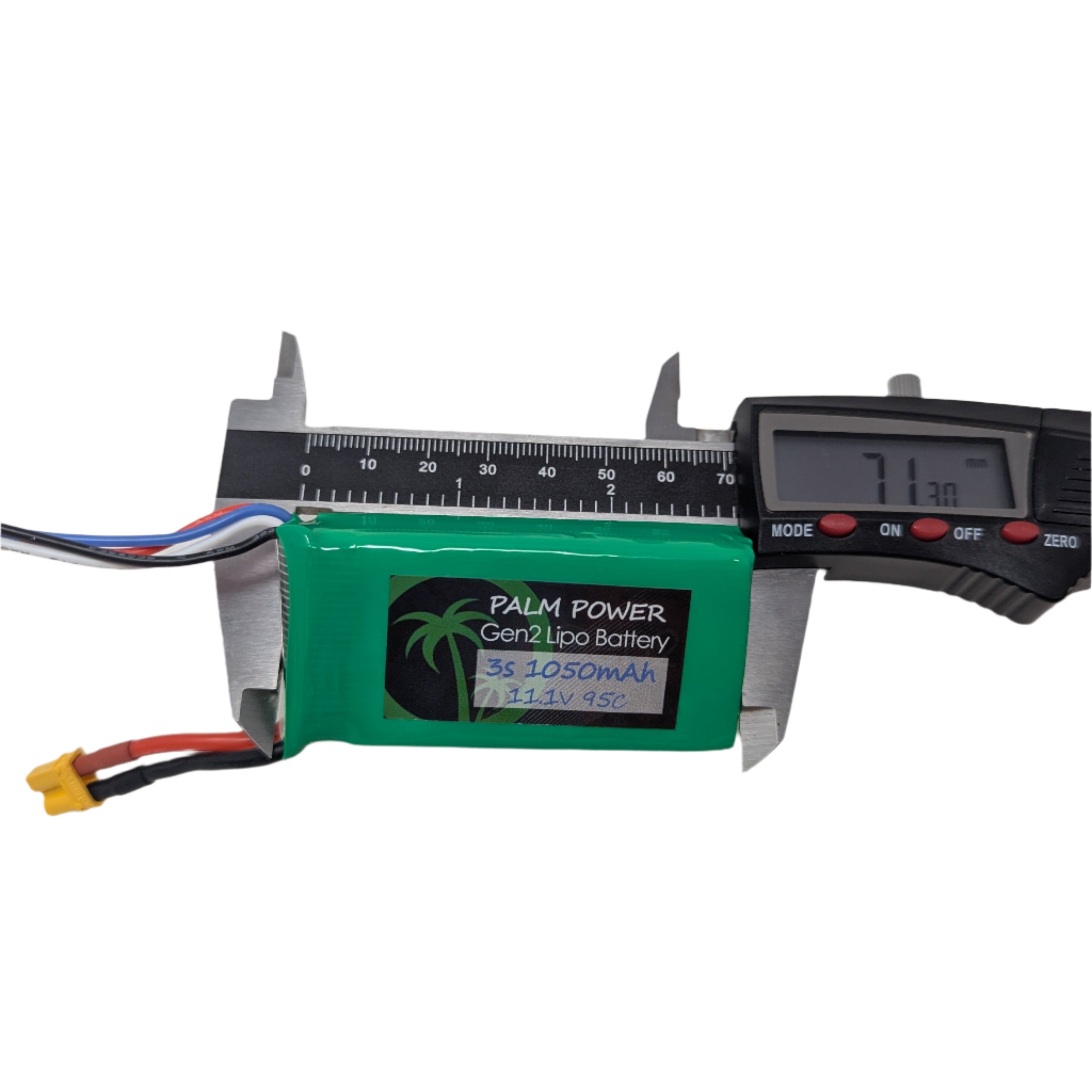 Palm Power 3S 1050mAh XT30 Gen2 95C Lipo Battery