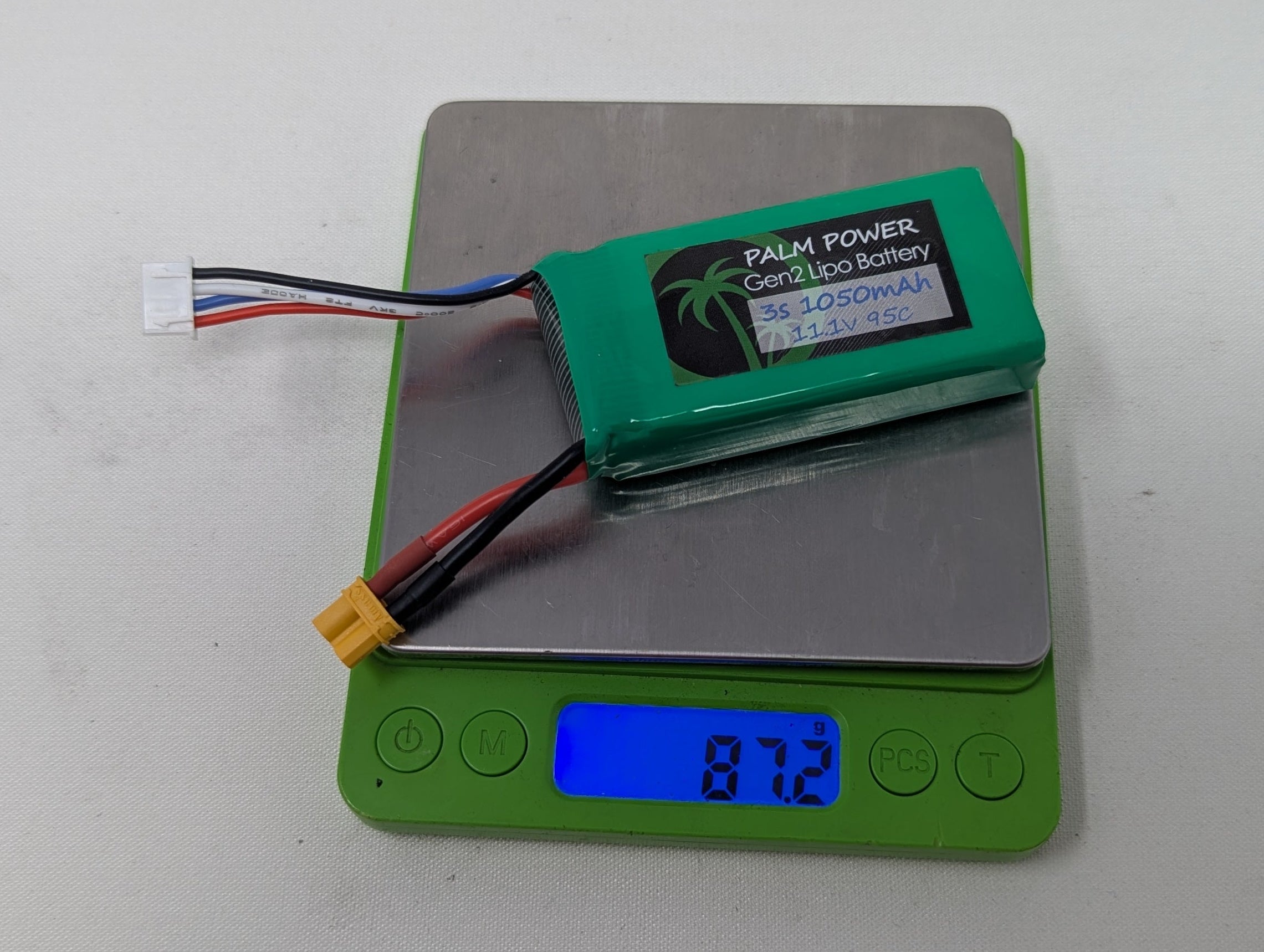 Palm Power 3S 1050mAh XT30 Gen2 95C Lipo Battery