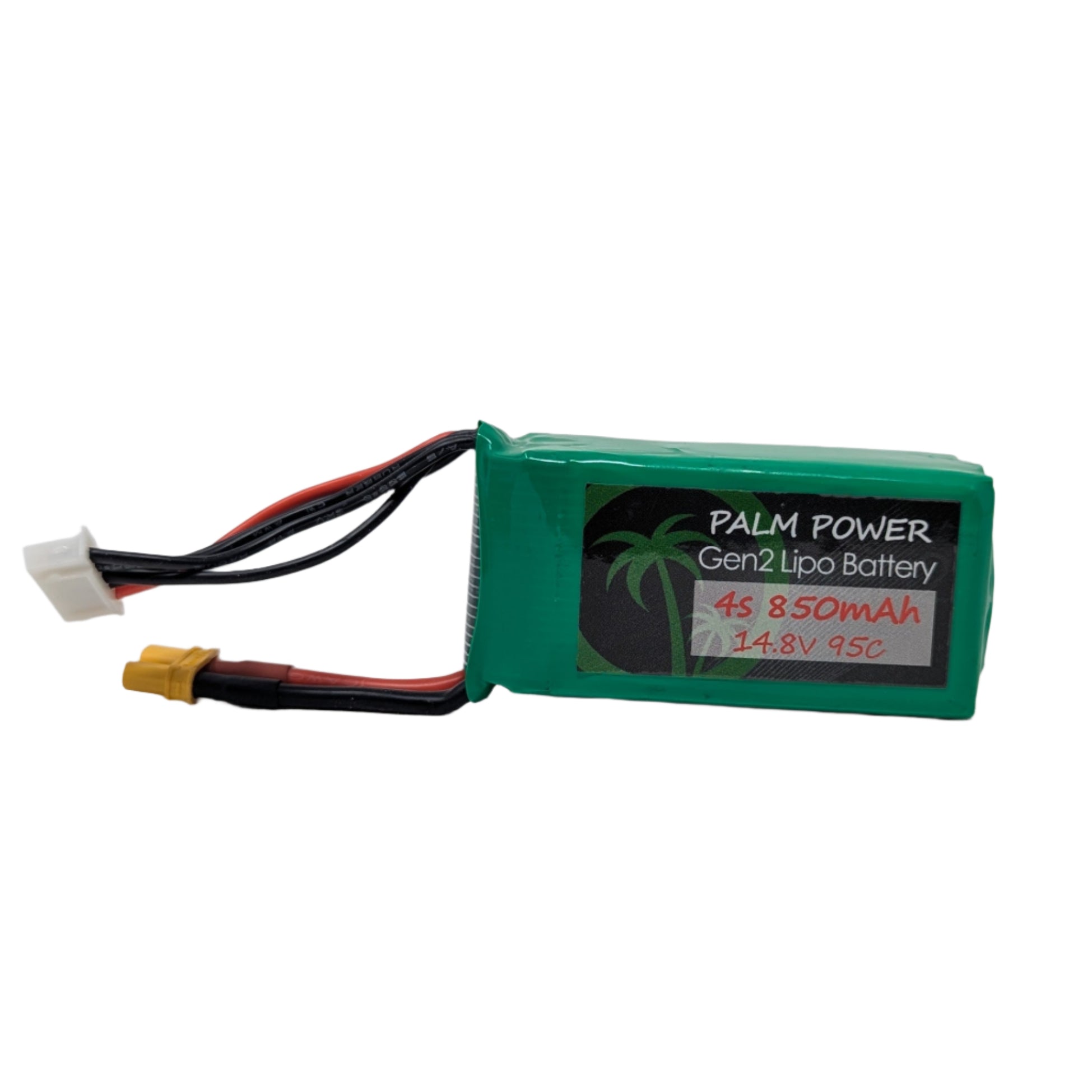 Palm Power 4S 850mAh XT30 Gen2 95C Lipo Battery