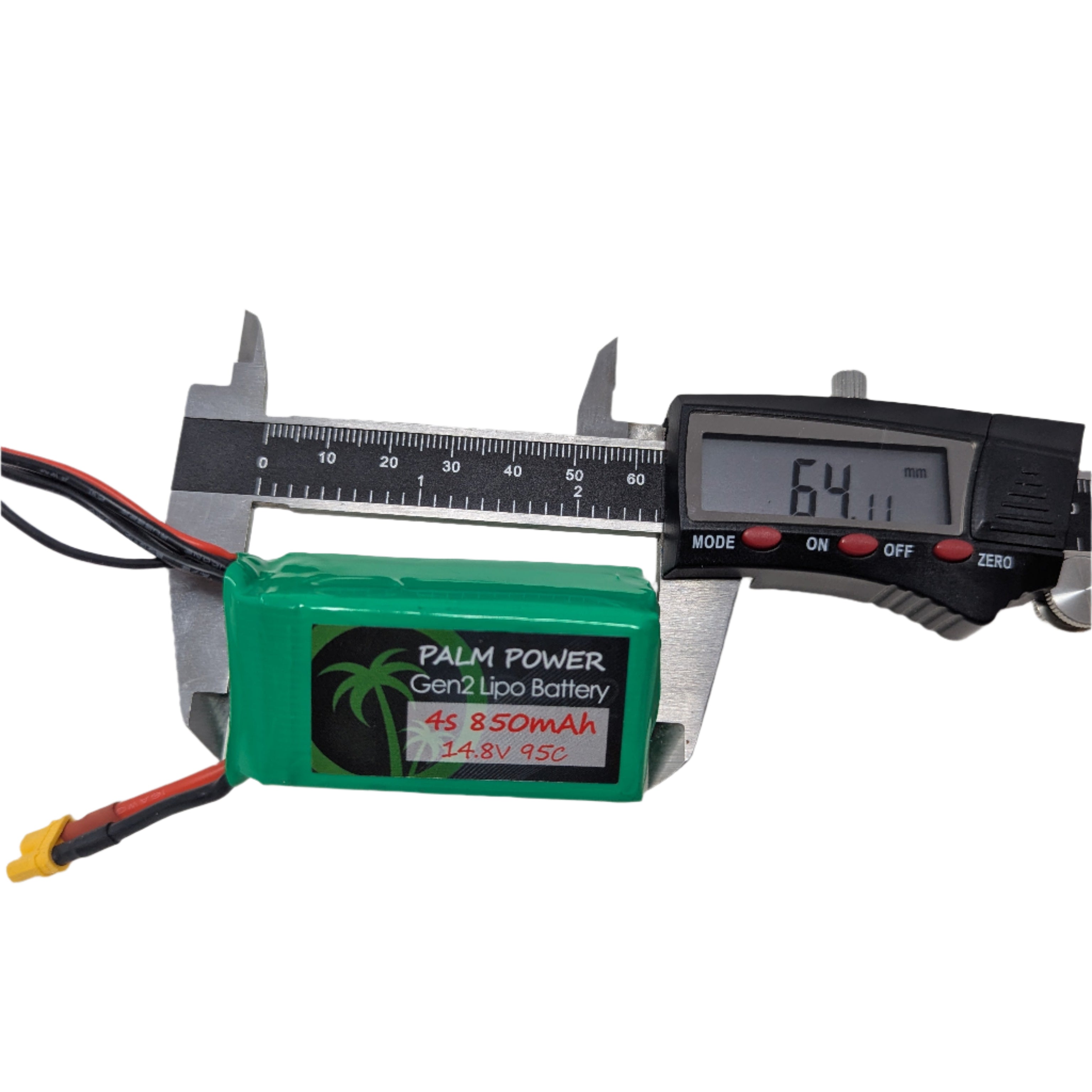Palm Power 4S 850mAh XT30 Gen2 95C Lipo Battery