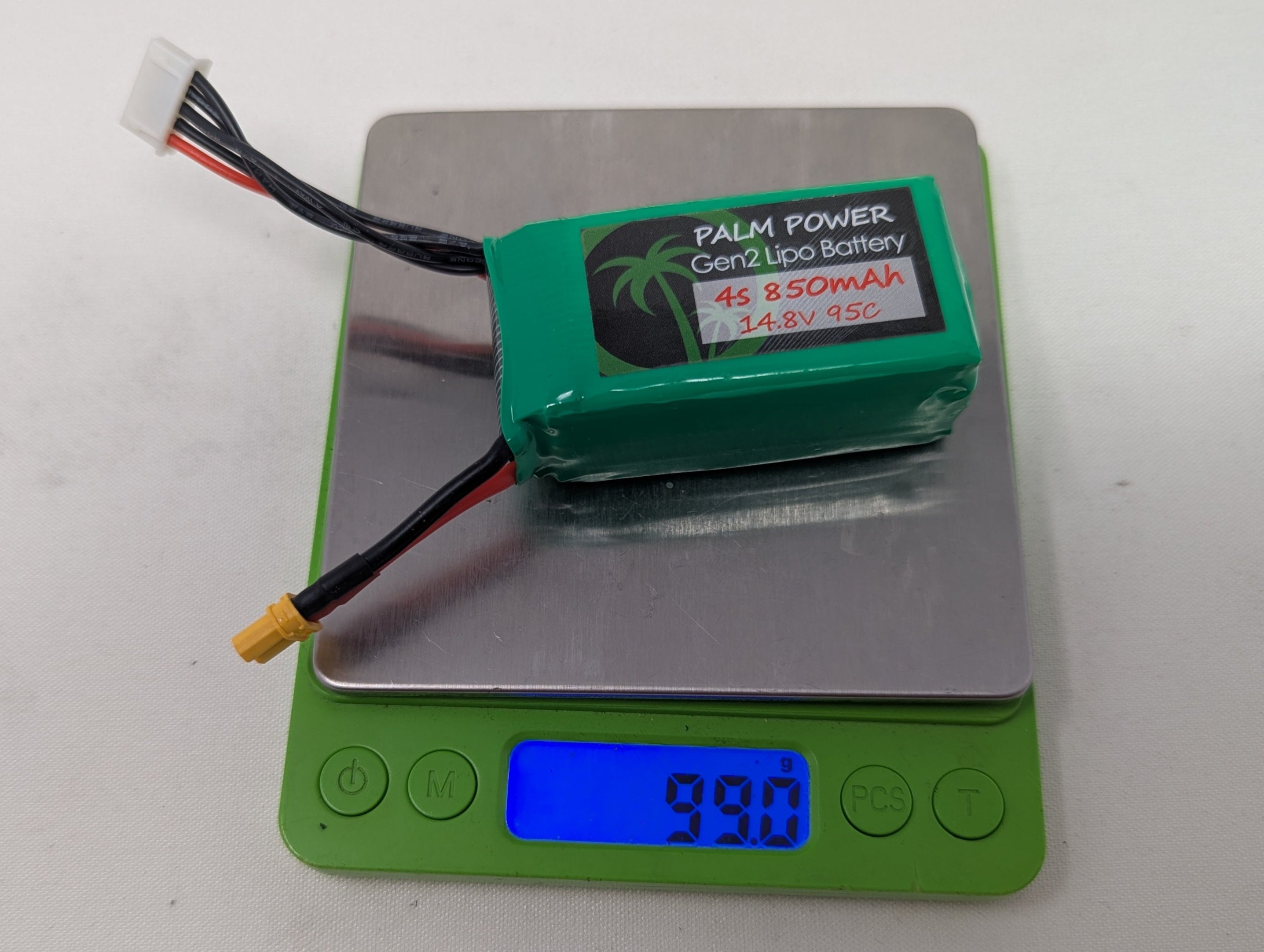 Palm Power 4S 850mAh XT30 Gen2 95C Lipo Battery