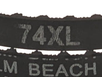 XL Timing Belt 74XL 37T, 7.4", 0.25" width, 0.20" pitch