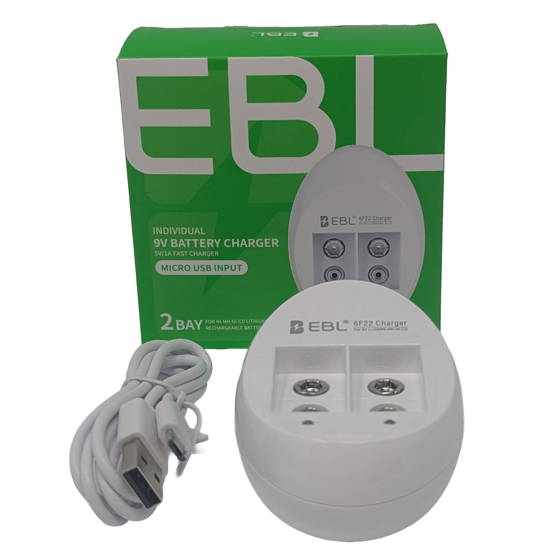 EBL 9V Charger - Dual Port