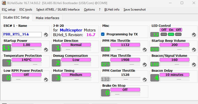 PBB Edition Ready to Sky 35A Brushless ESC with 3.5mm Bullet Connectors