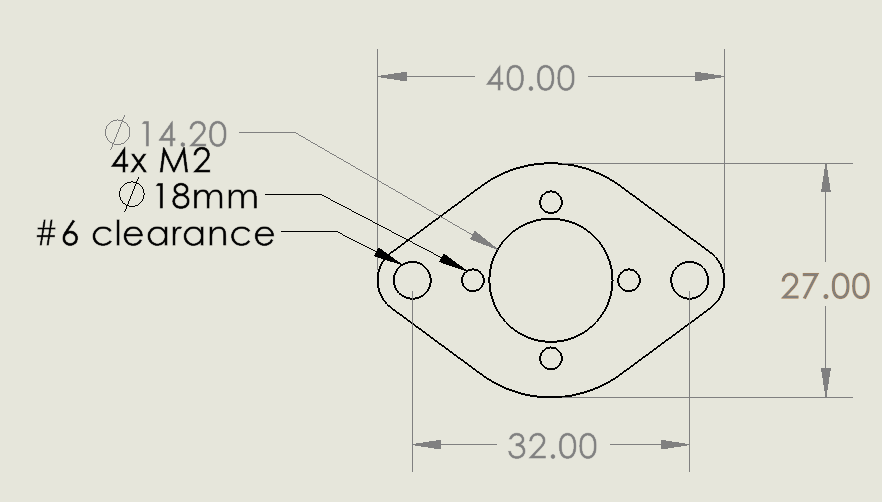 Repeat Max Motor Mounts (Pair) - Carbon Fiber - Fits MegaSparks, Repeat Max & Compact Beetle Drive