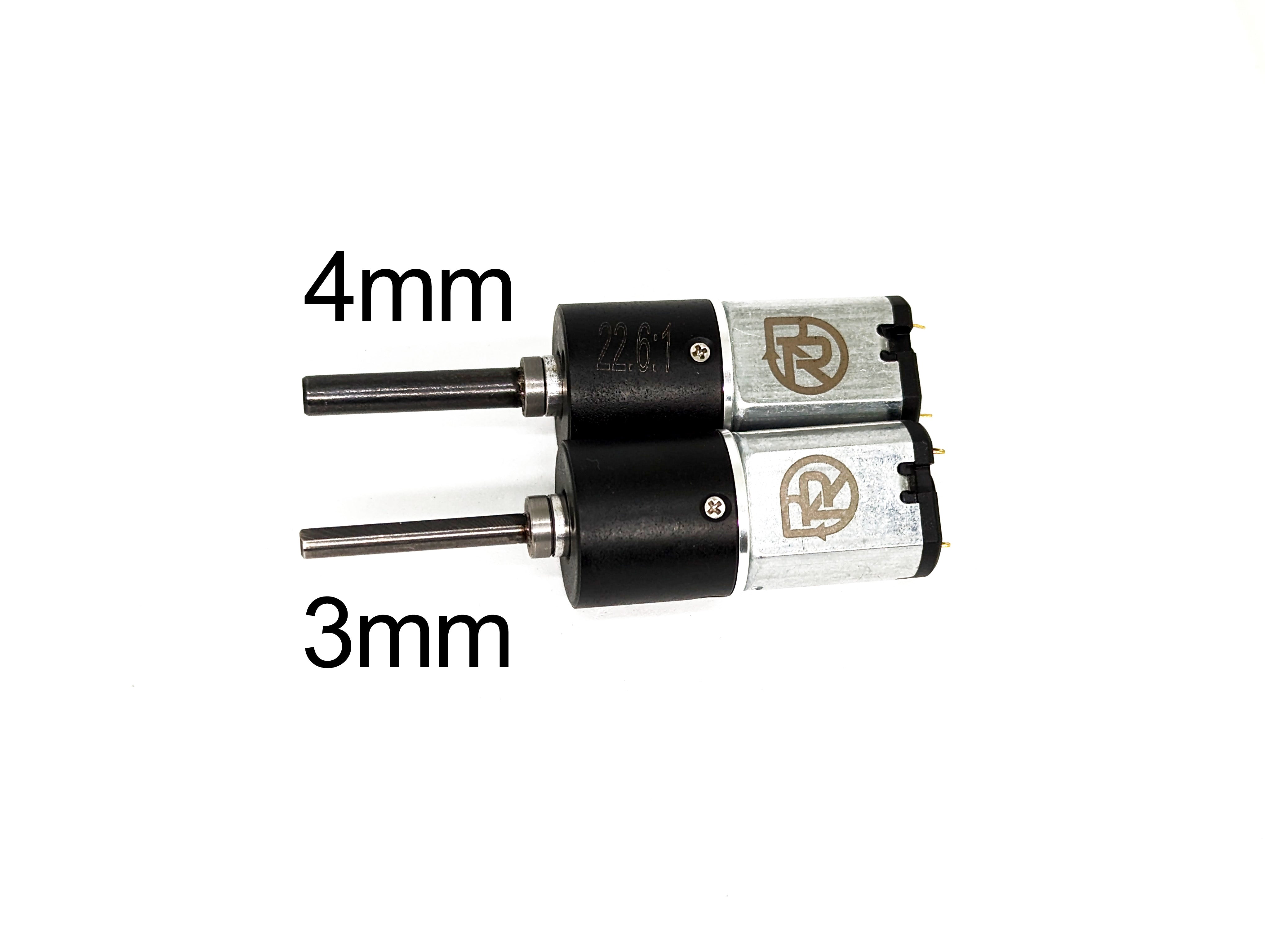 Repeat Robotics 16mm Brushed Planetary Motor MK2 4mm Shaft